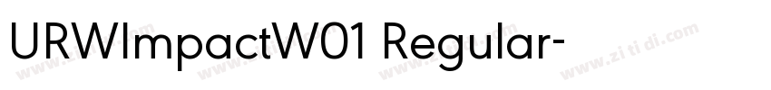 URWImpactW01 Regular字体转换